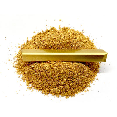 SUOMI Waschgold als Rohgold-Flitter und als Vierkant (legiert) @Schiefer & Co. (GmbH & Co.)